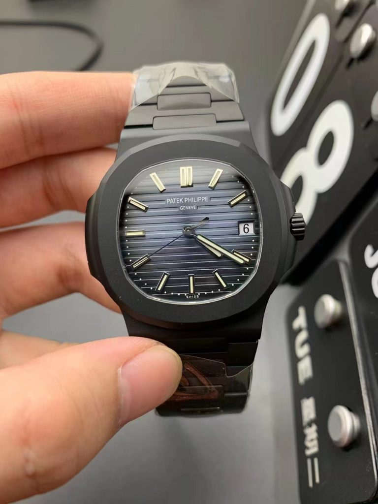 PPF V4 Replica Patek Philippe Nautilus 5711 DLC Black Watch